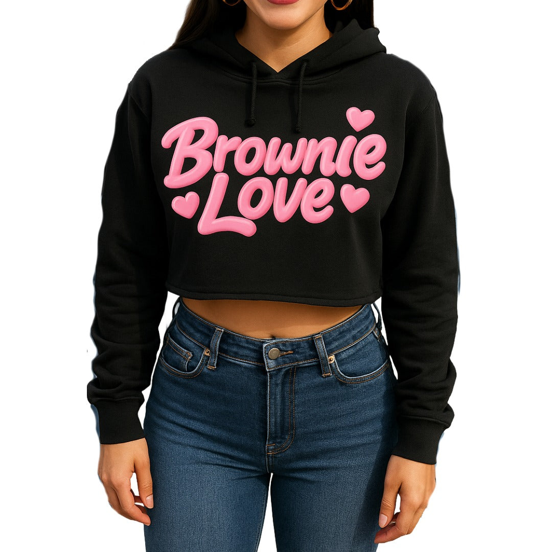 Brownie Love Women's Cropped Hoodie