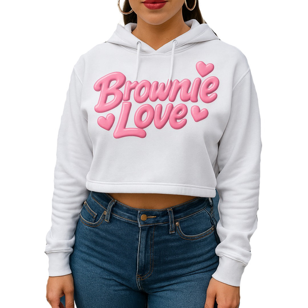 Brownie Love Women's Cropped Hoodie